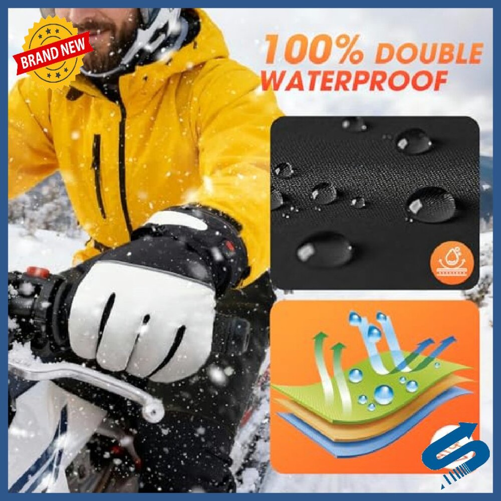 Rechargeable Heated Gloves Touchscreen Waterproof… - image 8